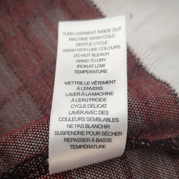 Cleo Petites Ladies Size XL Red Black & White Plaid Tunic Length Fooler Top - Picture 7 of 10